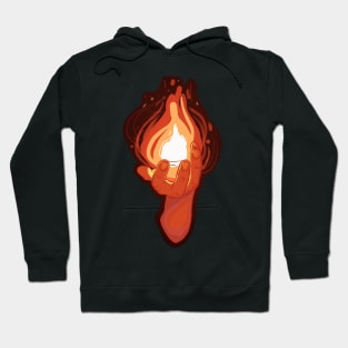 Flaming Hand Hoodie